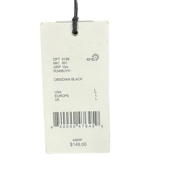 a loves a Obsidian Black Puff Long Sleeves Mini‎ Dress Size Large - Picture 3 of 7